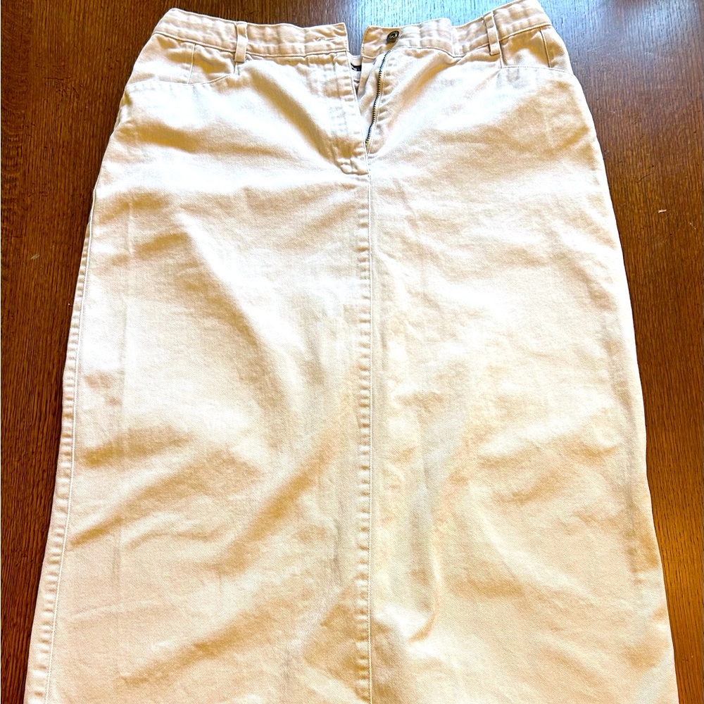 Christopher & Banks Long Denim Skirt Sz 14